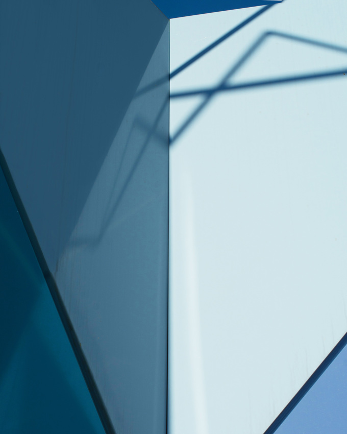 Bunte Gebäudedetails