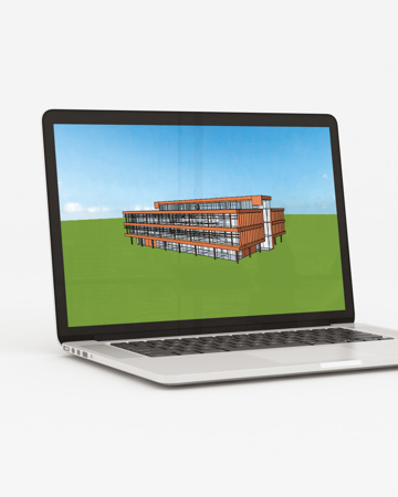 IESVE Mockup auf dem Laptop